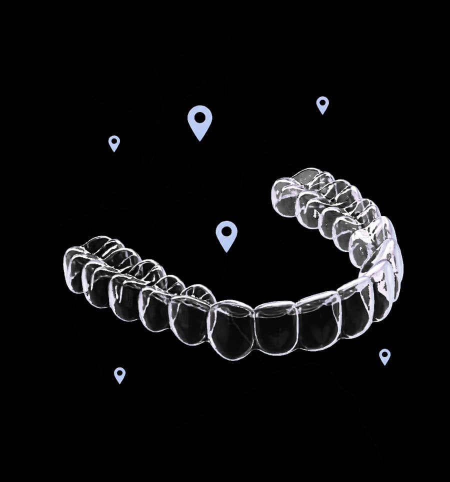 Aligneur transparent et repères de localisation ClearOrtho